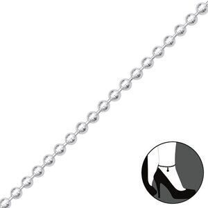 Sterling Silver Ball Bead Anklet